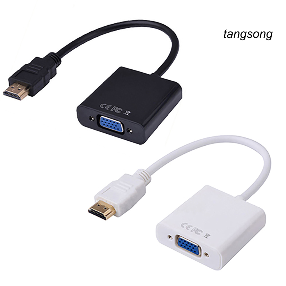 Cáp Chuyển Đổi Ts-1080P Hdmi-Compatible Male Sang Vga Female Cho Pc Laptop Hdtv