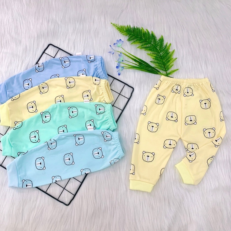 Quần Dài Chục Chất Cotton Kẻ Cho Bé Đủ Size