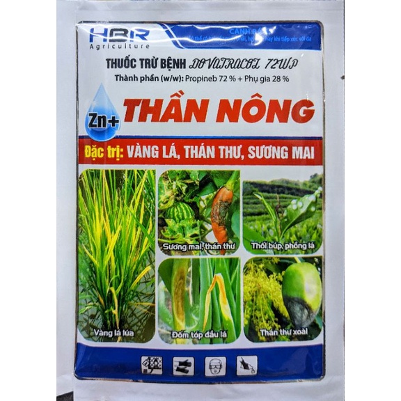 0Thuốc bệnh cây Thần Nông, trị vàng lá, thán thư, sương mai hại cà chua, ớt, dưa hấu, hoa hồng, hoa lan