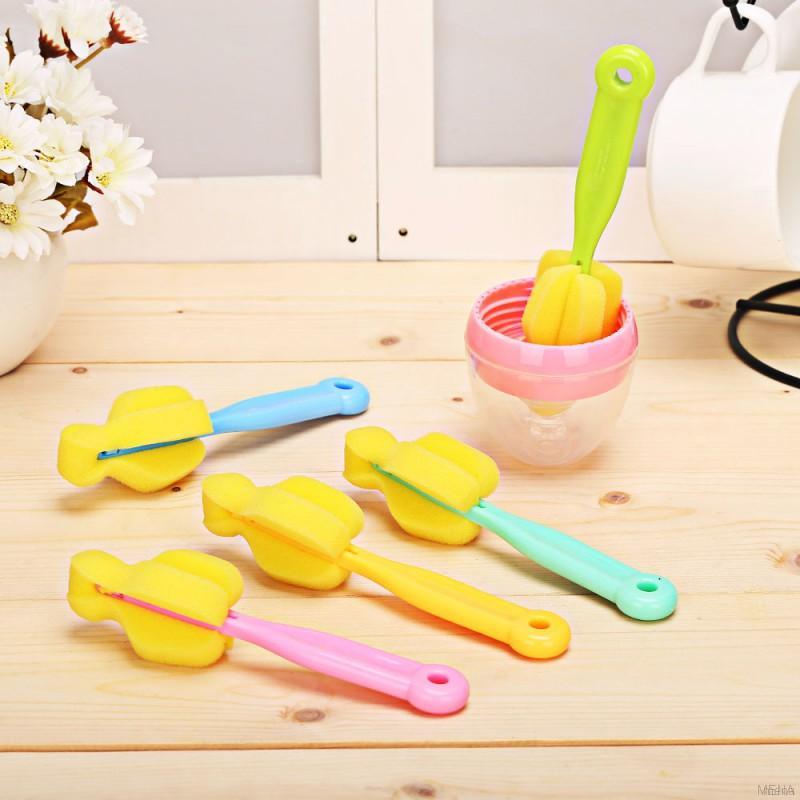 Cọ chùi rửa bình sữa em bé có tay cầm tiện dụng