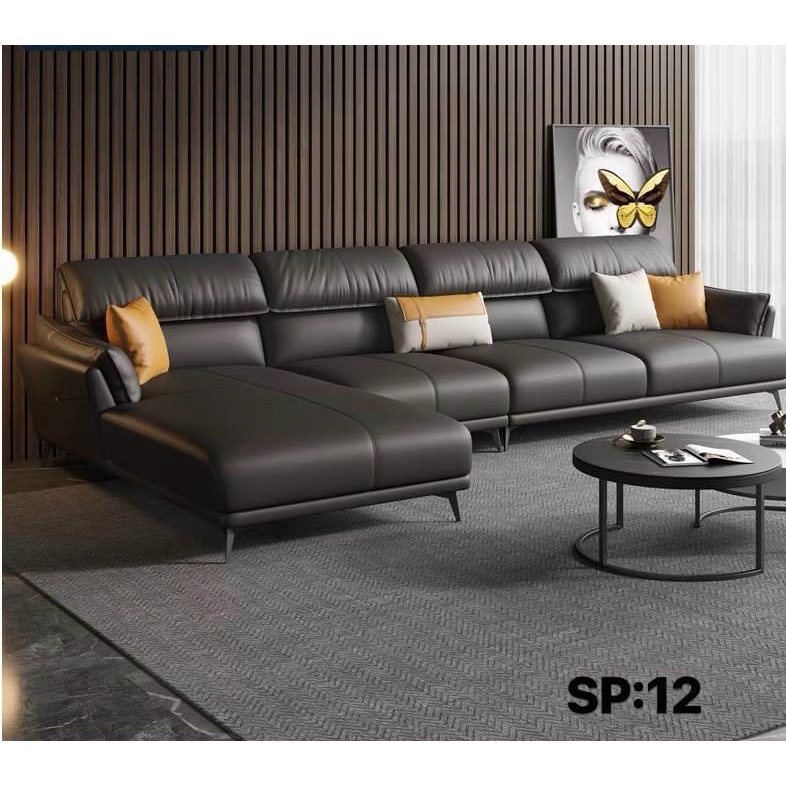 Ghế Sofa phòng khách góc L Adora GK20 - sofa góc L bọc da cao cấp