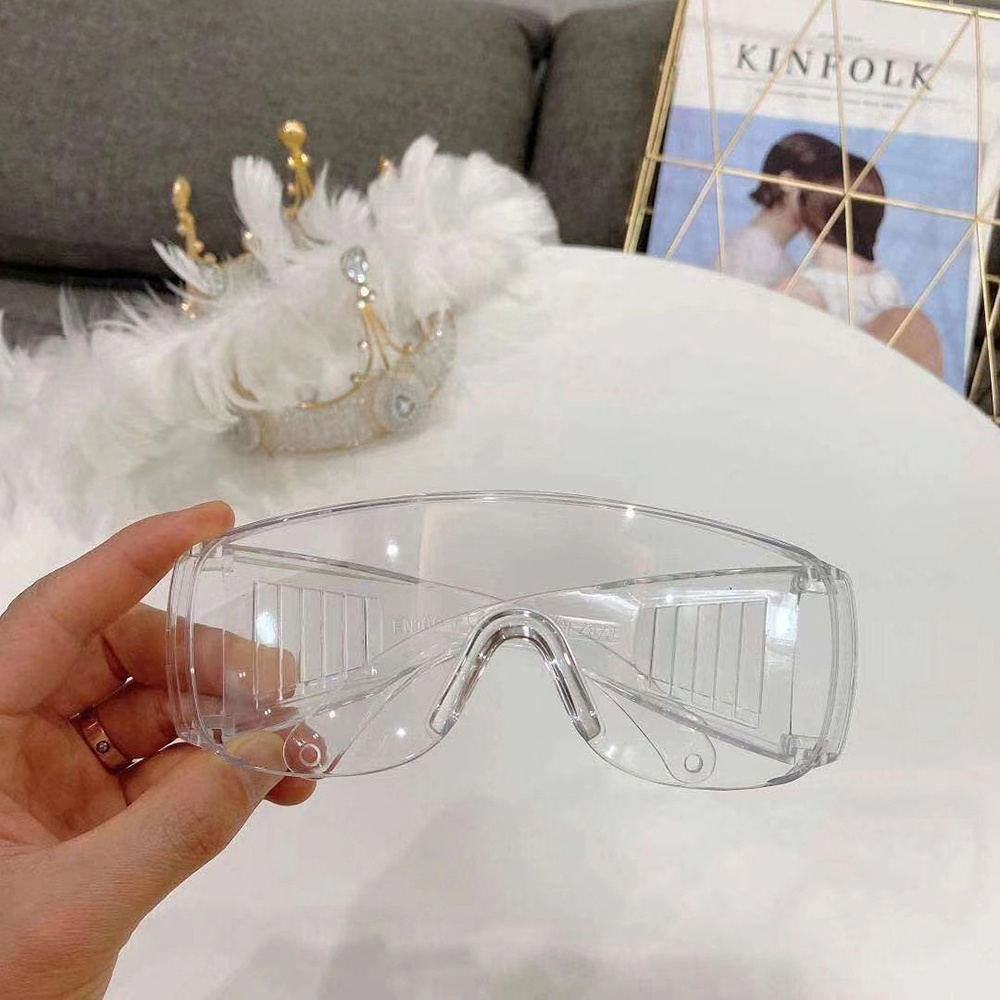 PC-Safety Glasses Eye Protection Kính bảo hộ trong suốt chống bụi an toàn trong phòng thí nghiệm yumcute