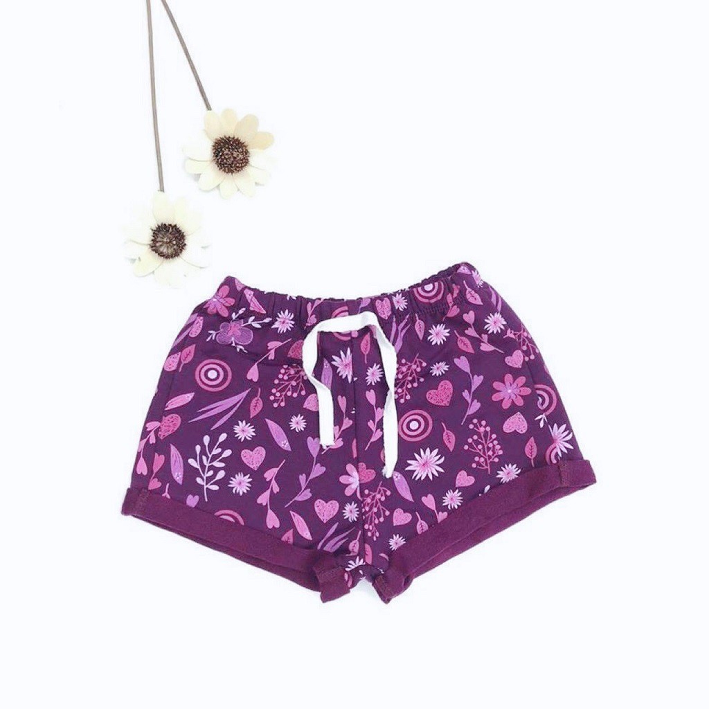 Quần short bé gái SUNKIDS, quần sooc bé gái chất da cá mềm mát , size 2-7 tuổi