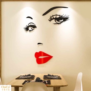 Tranh Mica 3d Mắt Môi -spa Cao Cấp