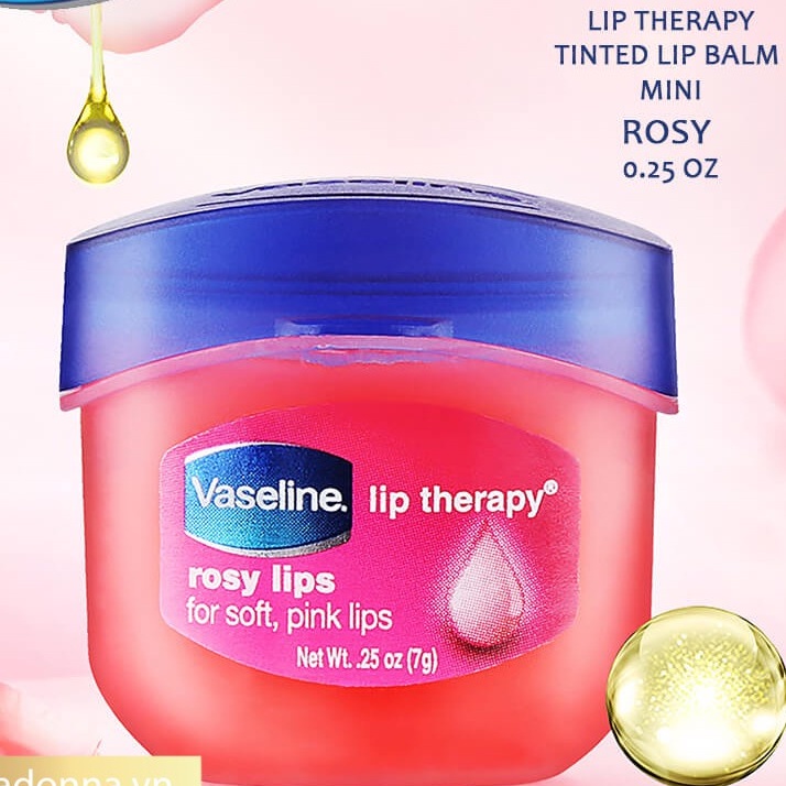 Son dưỡng Vaseline hồng xinh Lip Therapy Rosy Lips 7g (dưỡng môi có màu)