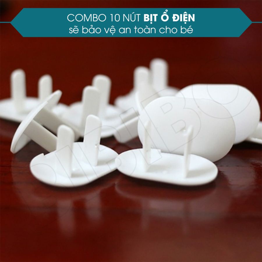Nút bịt ổ điện bảo vệ an toàn cho bé nút bịt ổ cắm điện chống giật LR 2 chân - Shop 3B Care