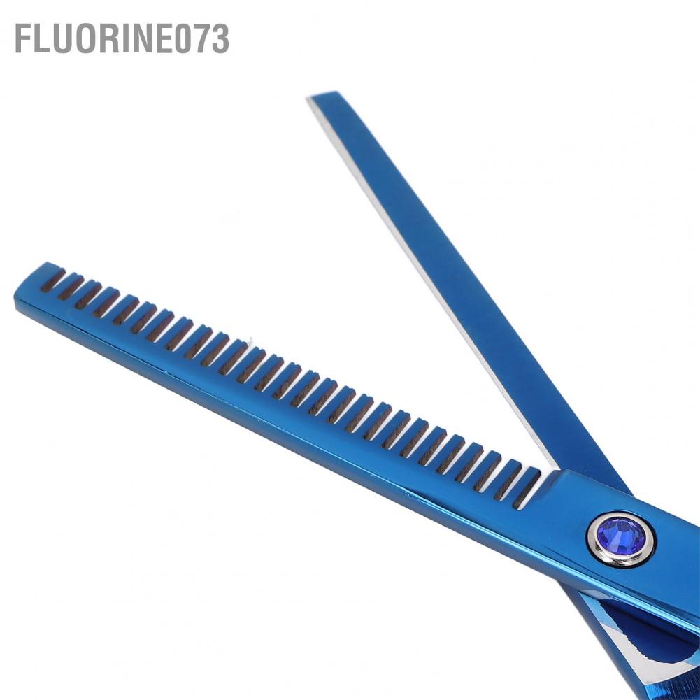 [Hàng mới về] Kéo cắt tỉa râu thép không gỉ chuyên nghiệp màu xanh dương dành cho salon