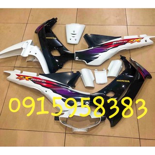 ( Hang Chuẩn )Bộ vỏ nhựa Wave Zx - wave anpha trắng Đen