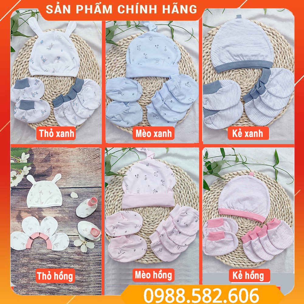 [ĐƯỢC CHỌN MẪU] Đồ Phụ Kiện Sơ Sinh MioMio Cho Bé Mũ, Bao Tay, Bao Chân Mio - Đa Dạng Màu Sắc, Họa Tiết - MIO Việt Nam