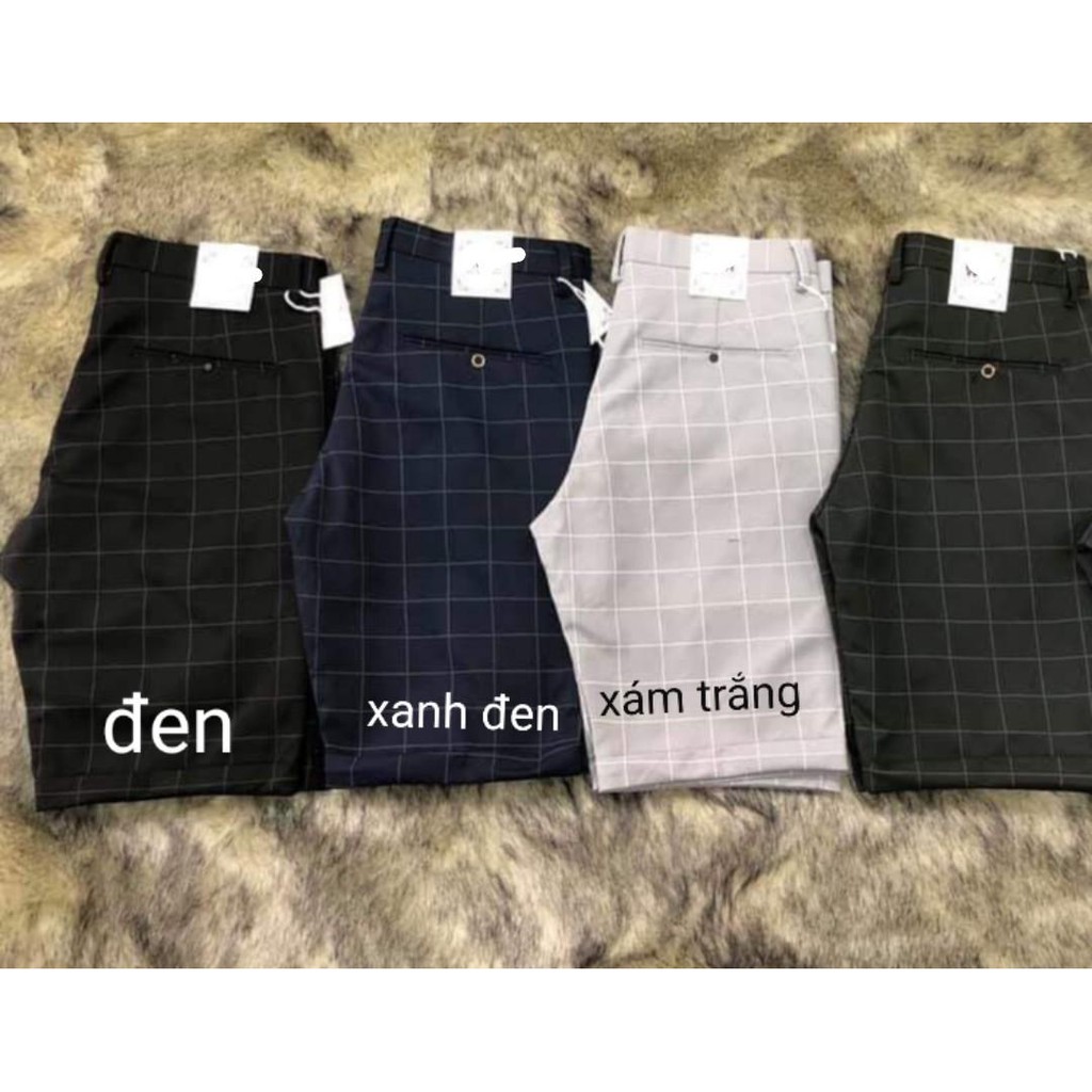 quần short tây âu caro thời trang cao cấp V&N | BigBuy360 - bigbuy360.vn