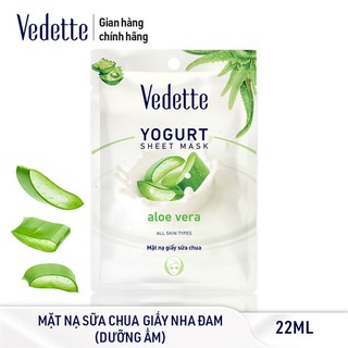 Combo 12 Mặt Nạ Giấy Vedette Dưỡng Ẩm Mịn Màng