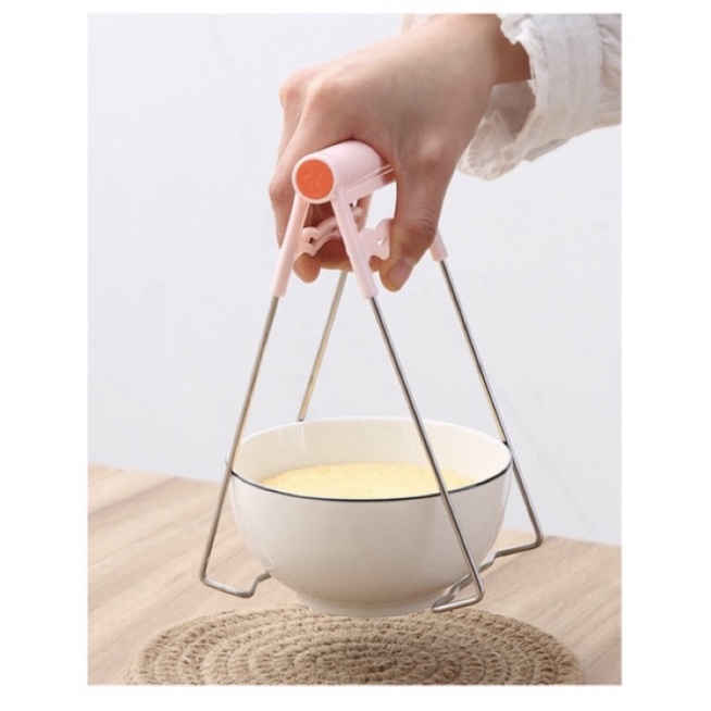 Combo Giá Đỡ và Kẹp gấp đồ nóng chống Bỏng