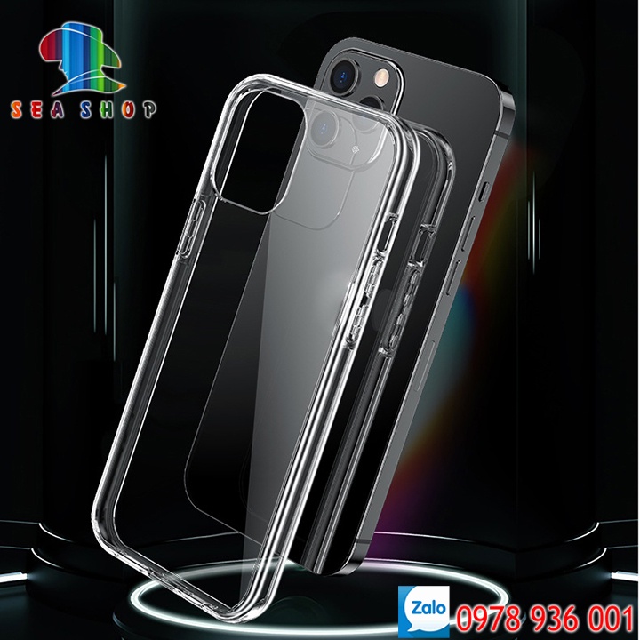 [TẶNG DÁN BẢO VỆ CAM] Ốp lưng iPhone 11, 12 Mini, 13, 14 Pro Max, 14 Plus- Chất liệu cao cấp- Không vàng ố