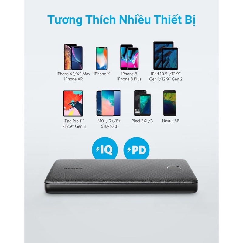 Pin sạc dự phòng ANKER PowerCore Slim 10000mAh PD - A1231