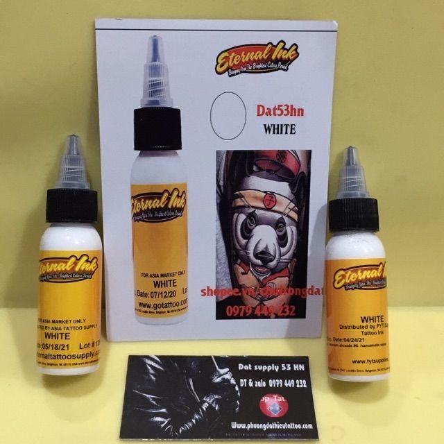 Mực xăm Eternal Ink màu White 30ml