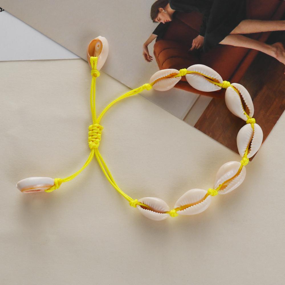 Vòng Đeo Tay Vỏ Sò Phong Cách Boho Có Thể Điều Chỉnh Kích Thước Dành Cho