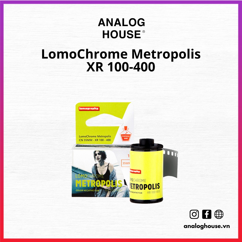 Film chụp ảnh 35mm (135) Lomography Lomo Chrome Metropolis XR 100-400 (Color Negative - 36 kiểu) / LomoChrome