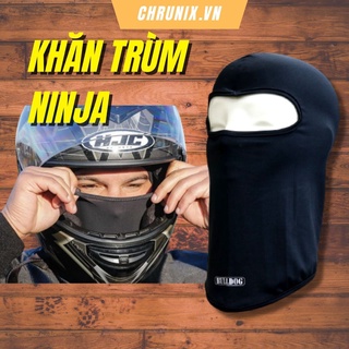 Khăn Trùm Đầu Ninja Fullface Bulldog Kiêm Khẩu Trang Đi Phượt Chrunix