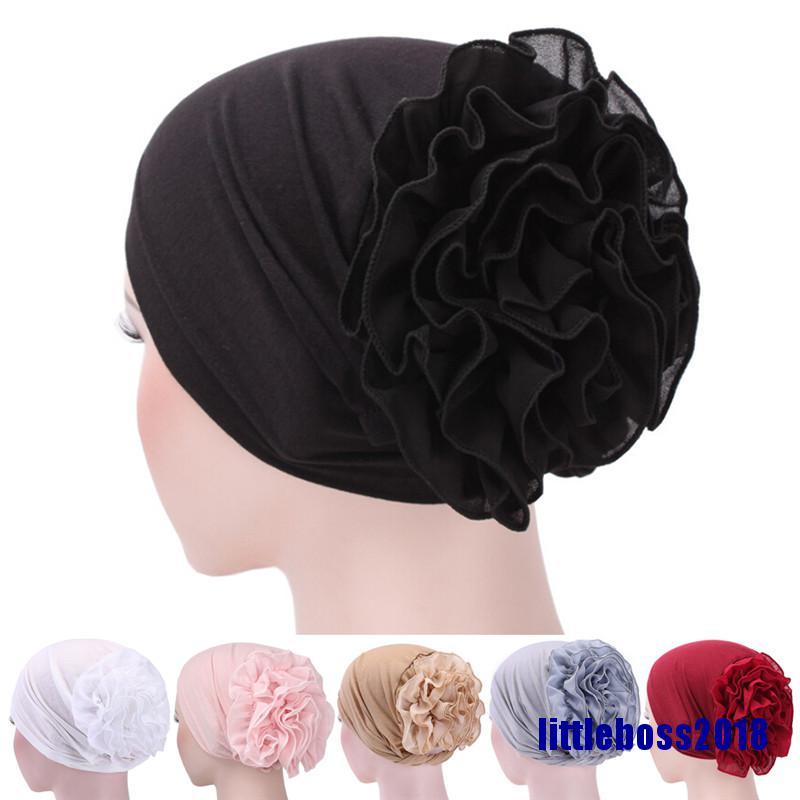 Khăn Turban Trùm Đầu Co Giãn In Họa Tiết Hoa Phong Cách Ấn Độ Thời Trang 2018 Cho Nữ