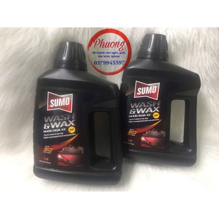 [ HÀNG CÓ SẴN ] nước rửa xe sumo wash & wax 1 lít
