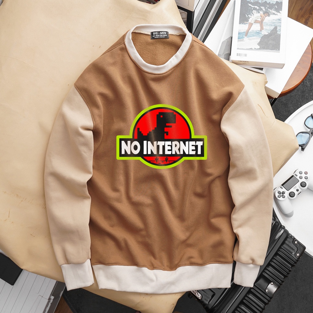 Bigsize - Áo sweater big size 85-130kg in hình khủng long