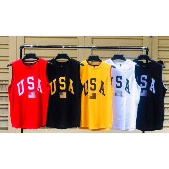 [ 3 Lỗ- Siêu Mát ] Đồ Bộ Thể Thao Nam USA sát nách cực chất 2023