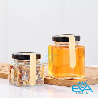Hũ Thủy Tinh Vuông Nắp Vặn Dung Tích 50 Ml