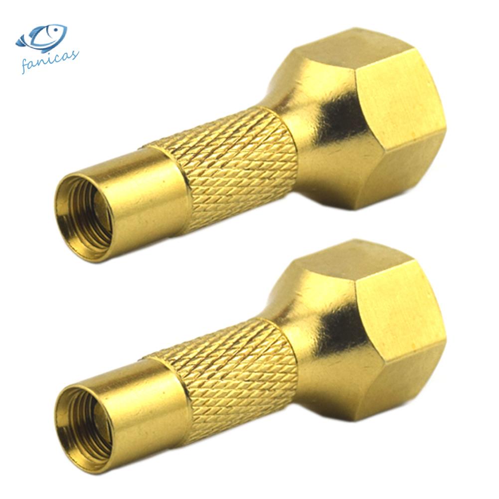 Set 2 đầu gắn van bơm hơi lốp xe ô tô tiện lợi