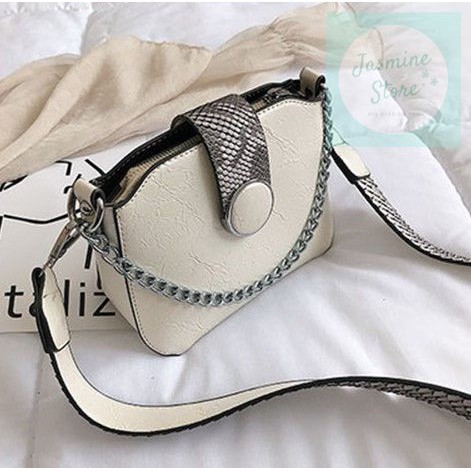 Túi Xách Đeo Chéo HOBO 💗 Hot 2020 💗 Dây Đeo Bản Rộng Phôí Da Sành Điệu Phong cách Korea JASMINE Store