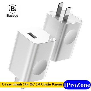 Cốc sạc nhanh chính hãng baseus 24w qc3.0