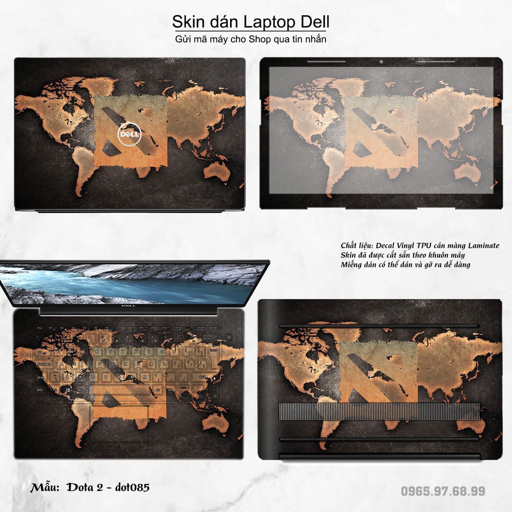 Skin dán Laptop Dell in hình Dota 2 nhiều mẫu 14 (inbox mã máy cho Shop)