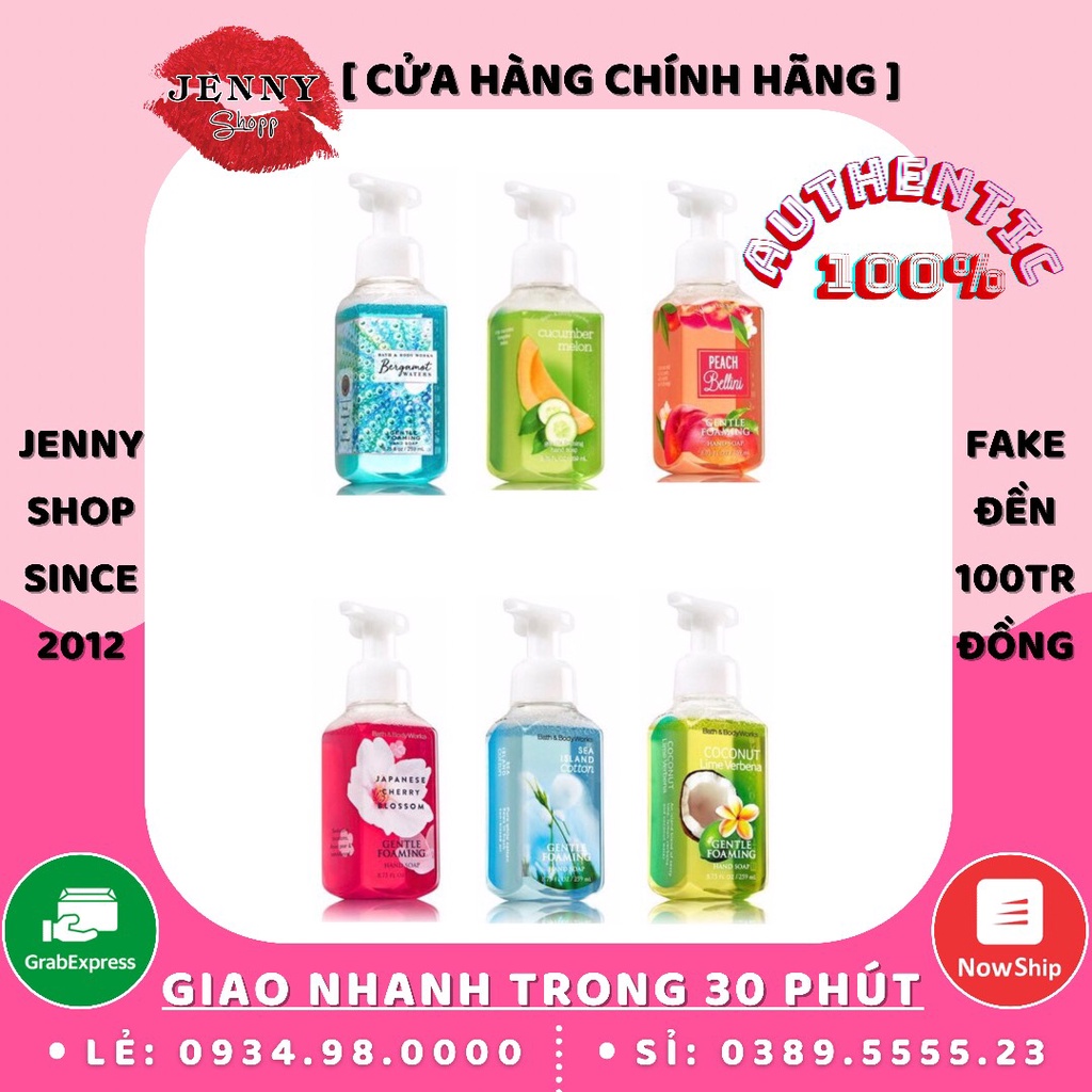 Nước Rửa Tay Bath &amp; Body Works Gentle Foaming Hand Soap 259ml