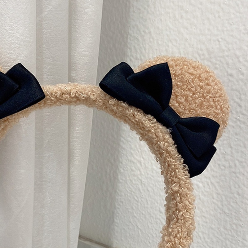 Flgo Băng Đô Cài Tóc Hình Tai Gấu Dễ Thương