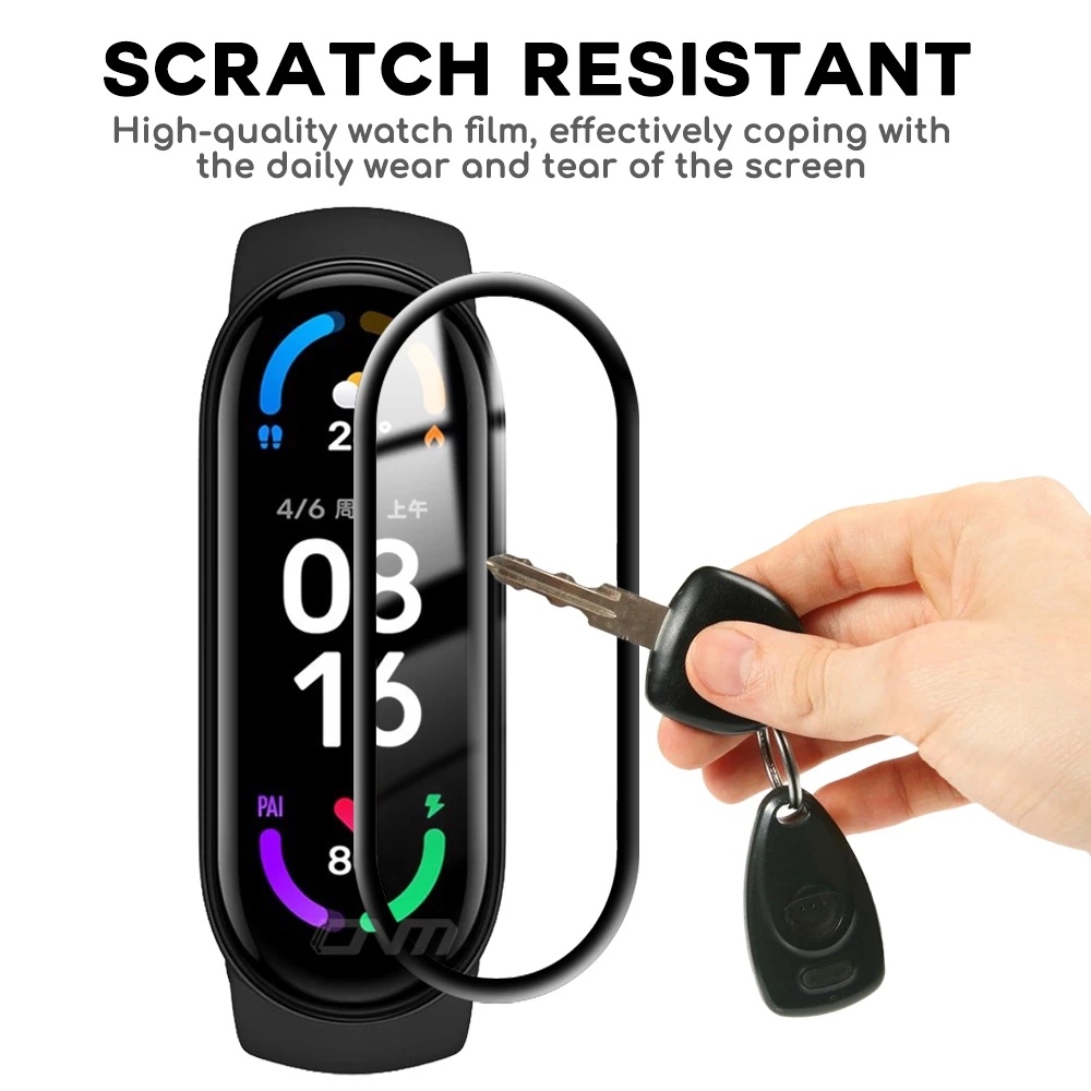 Miếng Dán Bảo Vệ Màn Hình 3D Cho Mi Band 7 6 5 Xiaomi Miband 5 6 7 Miband 7