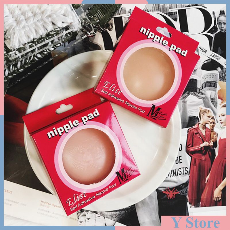 Hộp đỏ 2 miếng dán nhũ hoa silicon siêu dính Faco