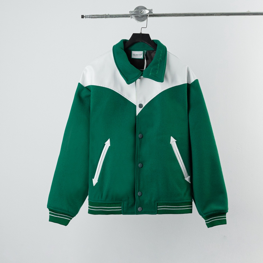 Áo khoác bomber varsity The Bad God Leather G Jacket