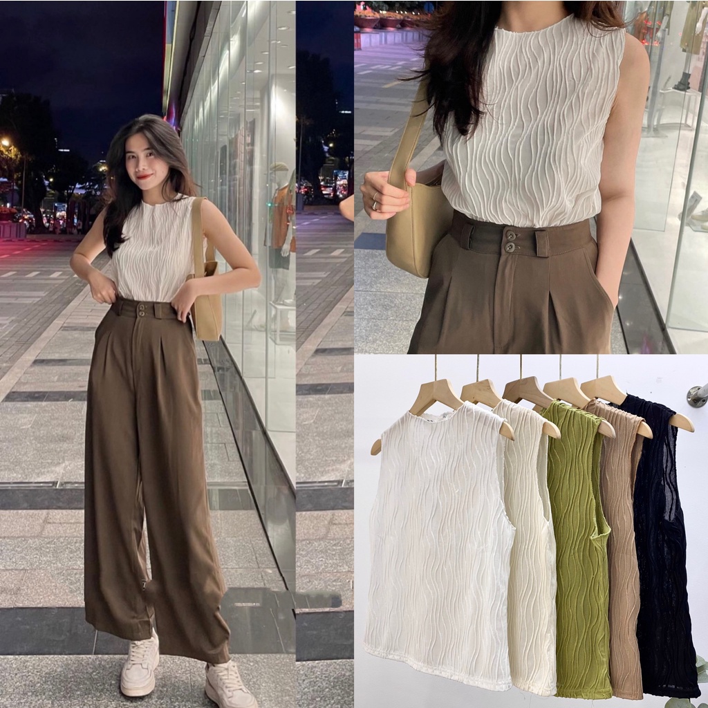 Áo ba lỗ gân sóng