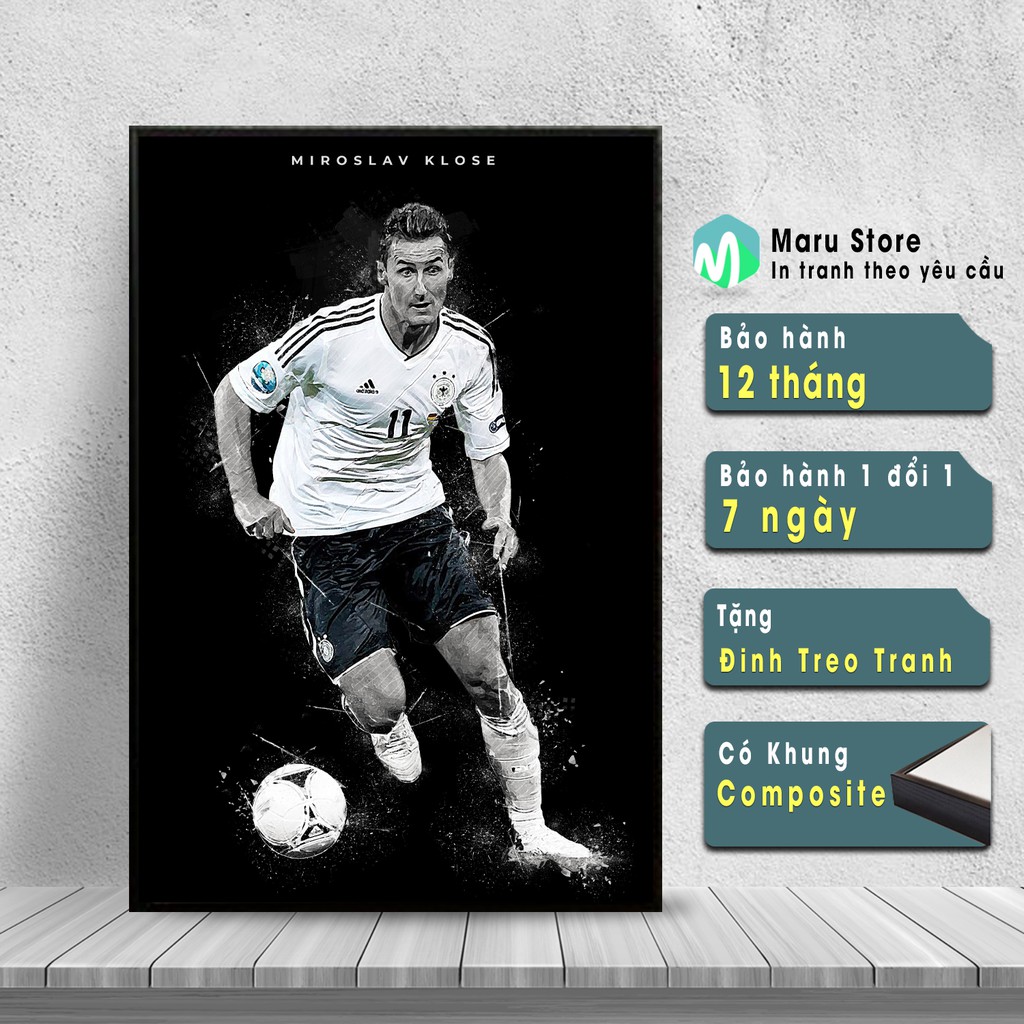 Tranh Treo Tường Klose, Chất Liệu Canvas, Có Khung Composite