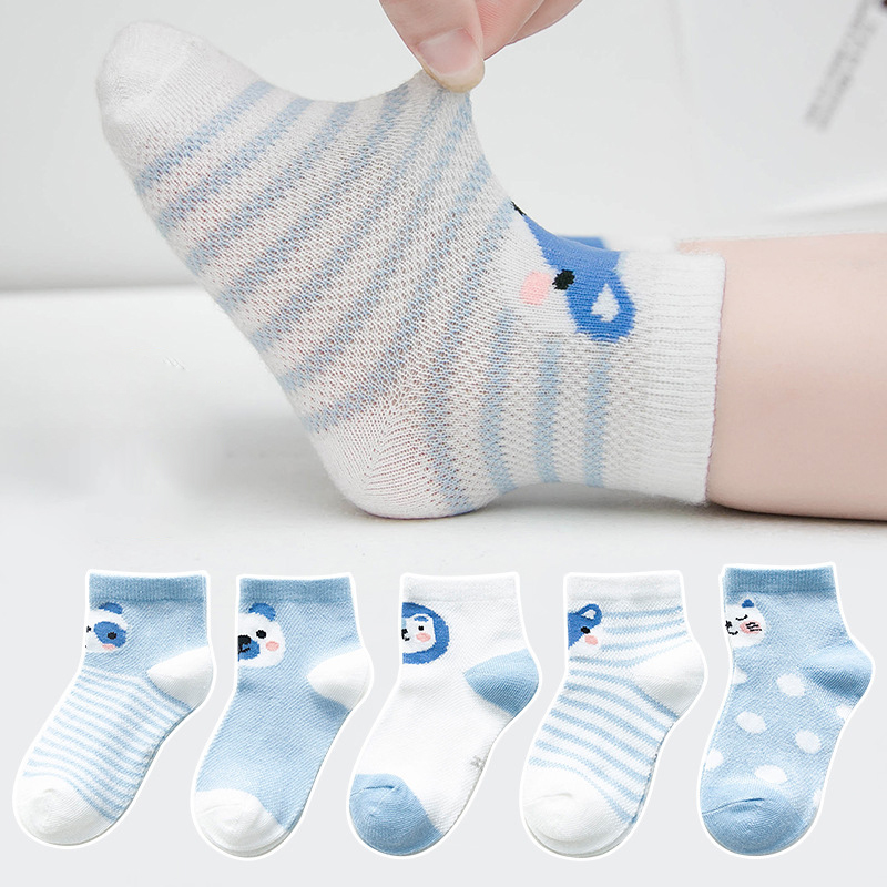 Bộ 5 Đôi Vớ In Hình Động Vật Đáng Yêu Cho Bé Jp1
