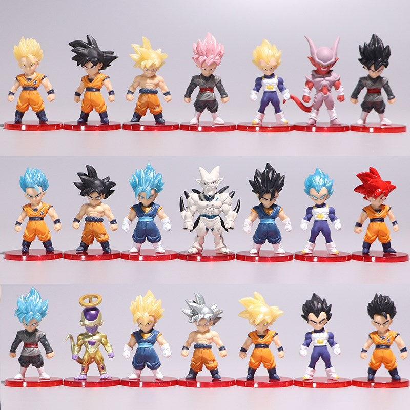 [SET 21 DRAGON BALL] MÔ HÌNH DRAGON BALL, 21 NHÂN VẬT CHIBI SIÊU NGẦU