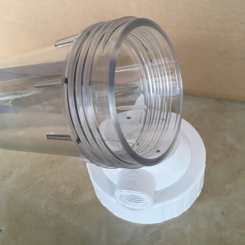 Cốc lọc 10 inch trong suốt 2 ron cao cấp