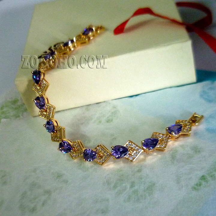 Lắc tay nữ đính đá tím LZ795