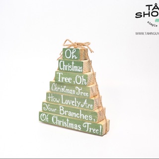 [NOEL-GIÁNG SINH-CÓ HỎA TỐC] Tháp chữ cây thông OH CHRISTMAS TREE