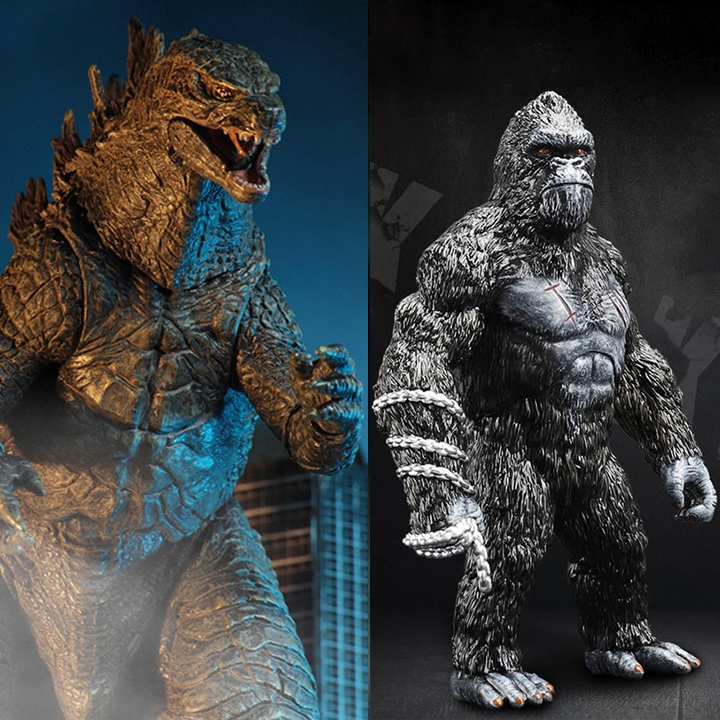 Mô Hình Đồ Chơi Gozilla Và King Kong Mô Phỏng Động Vật Lớn Trong Phim King Kong Đại Chiến