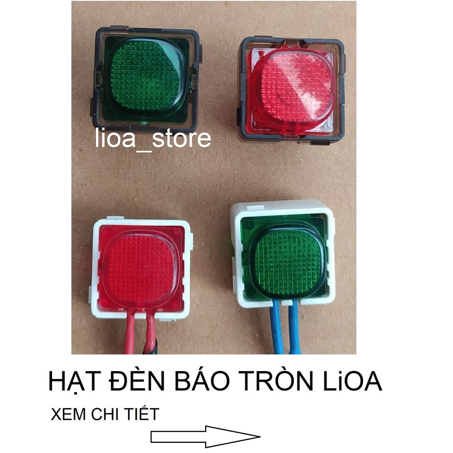 HẠT ĐÈN BÁO TRÒN - XANH ĐỎ LIOA.