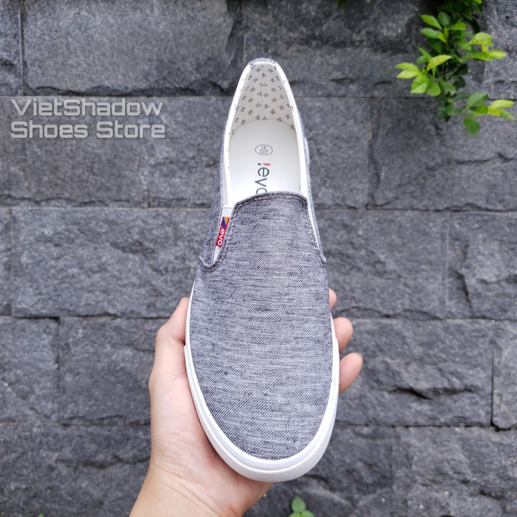 Slip on nam - Giày lười vải nam LEYO - Vải thô dệt sợi 2 màu - Mã SP A1531 | BigBuy360 - bigbuy360.vn