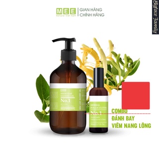 [Hàng Cao Cấp ] Liệu Trình Chuyên Viêm Nang Lông Đặc Biệt - Xịt Viêm Nang Lông 50ml + Sữa Tắm Viêm Nang Lông 500ml
