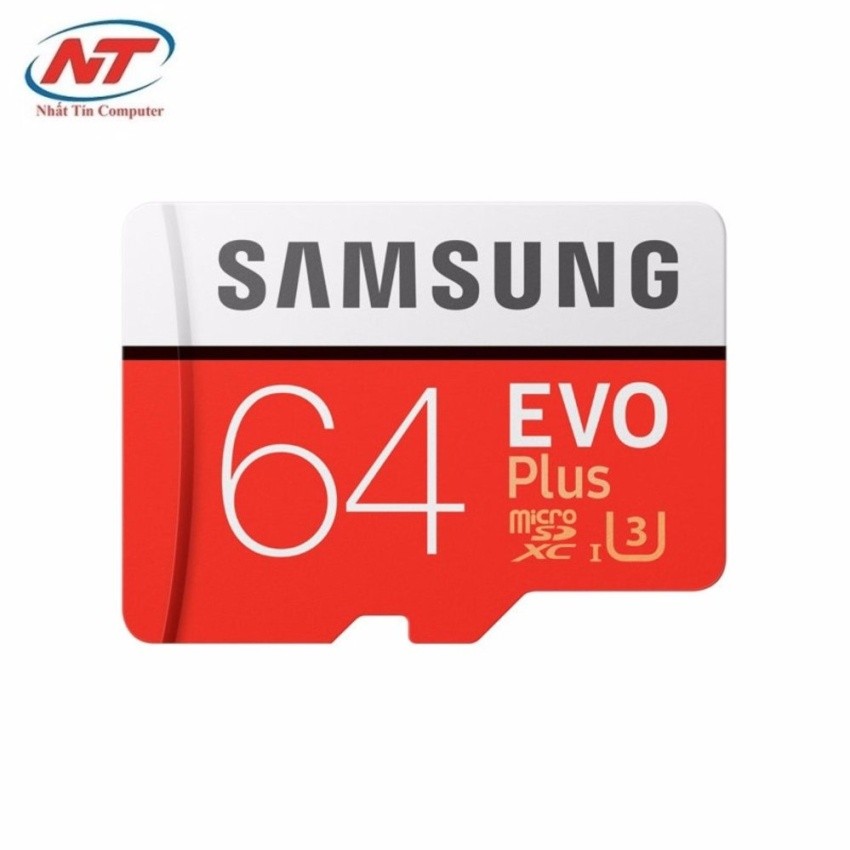 Thẻ nhớ MicroSDXC Samsung Evo Plus 64GB U1 A1 130MB/s 20MB/s - Kèm Adapter (Trắng)