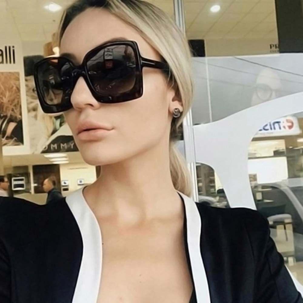 Kính Mát Chống Tia UV Họa Tiết Da Báo Phong Cách Âu Mỹ Dành Cho Nữ