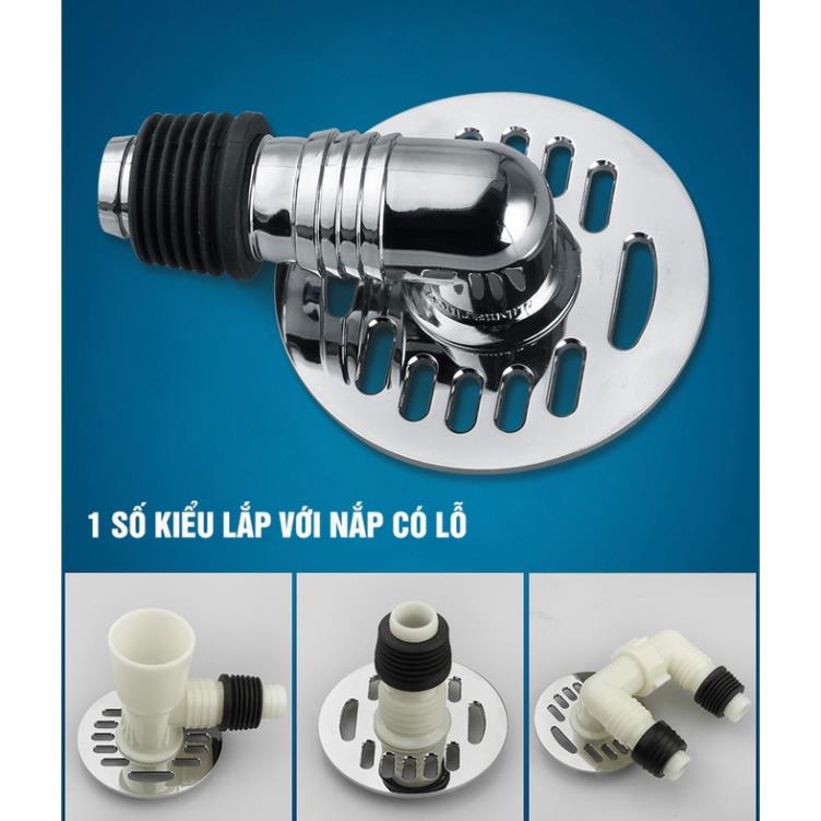 Nắp ga đế thoát sàn Inox có lỗ cắm cút chia thoát nước Minh House